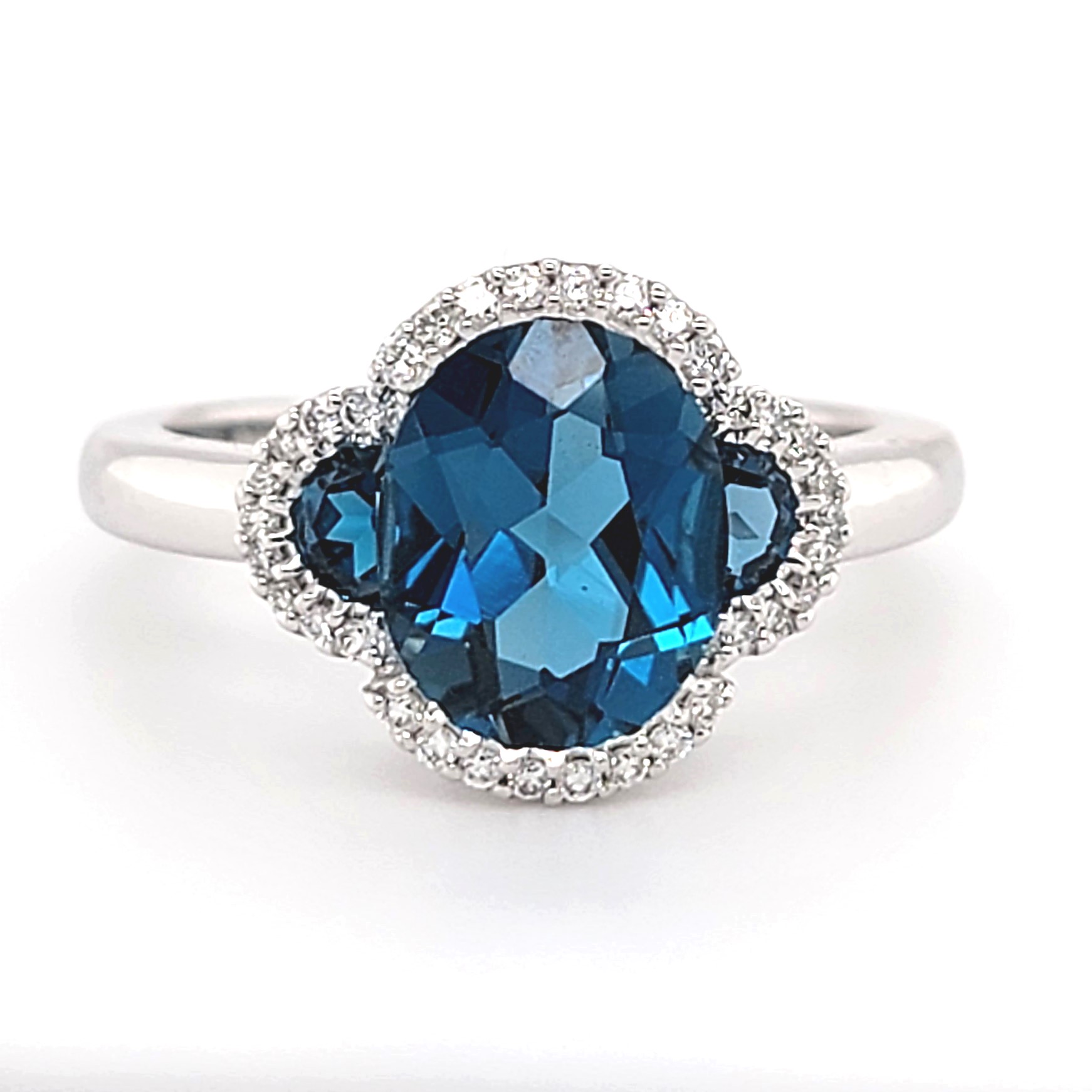 Natural Topaz Ring, S925 Sterling Silver Natural London Blue Topaz Lady Gem  Ring, Simple Style Ring - Rings - AliExpress