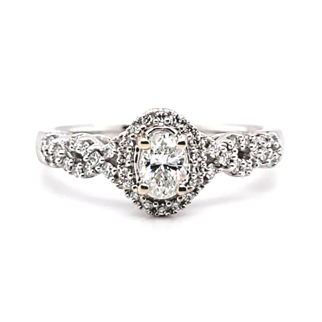 Unique infinity diamond halo ring round Alexandrite engagement ring ro –  WILLWORK JEWELRY